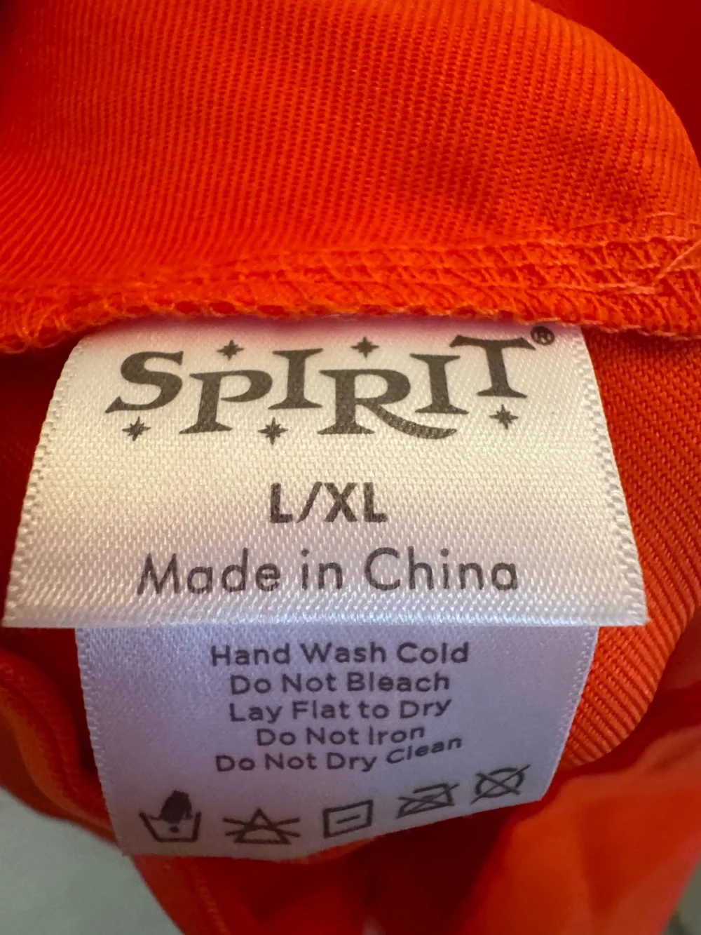 Spirit Halloween Escaped Convict Department of Corrections Orange Jumpsuit L/XL - Picture 4 of 4